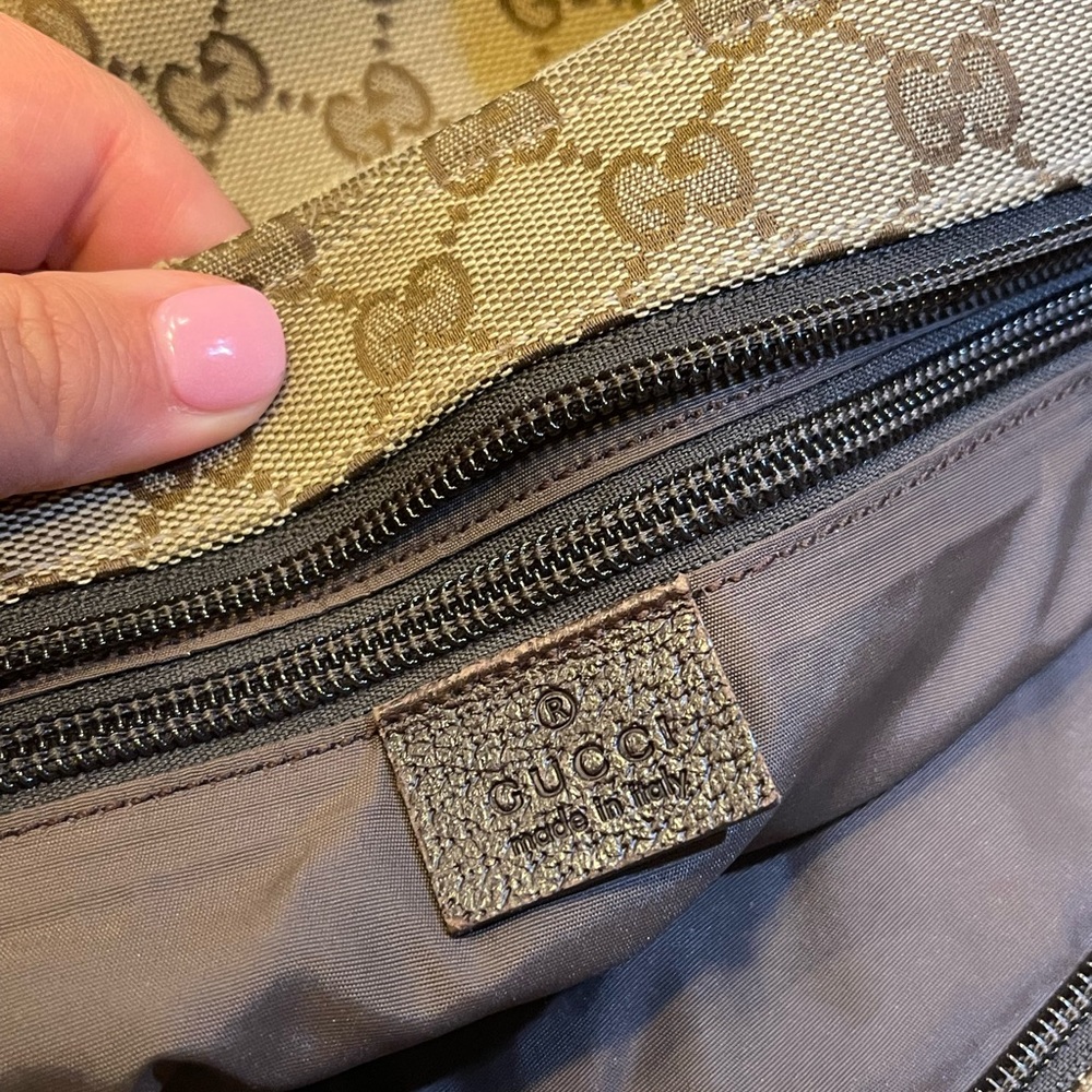 Gucci Canvas Diaper Bag